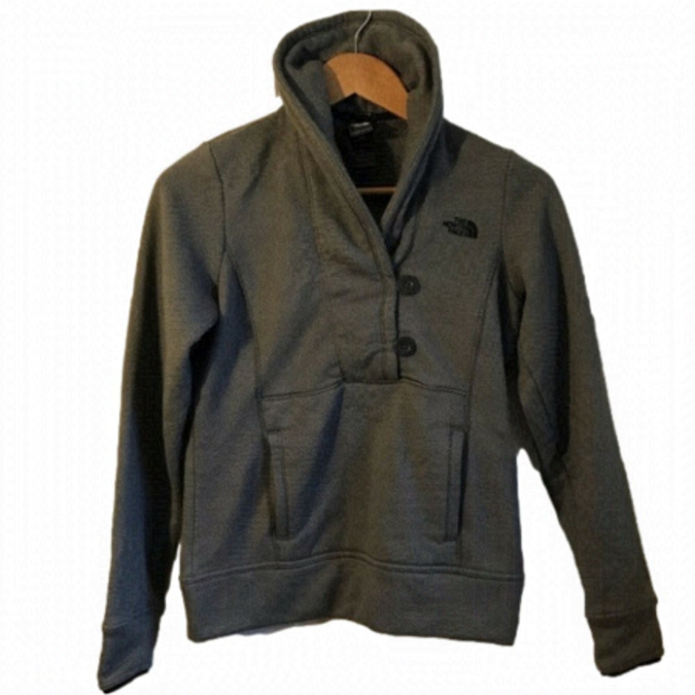 𝅺the North Face sweater/ sweatshirt. Grey.  Women’s X/S.